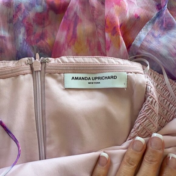 Amanda Uprichard Carlina Pink and Purple Size Small - Picture 3 of 6